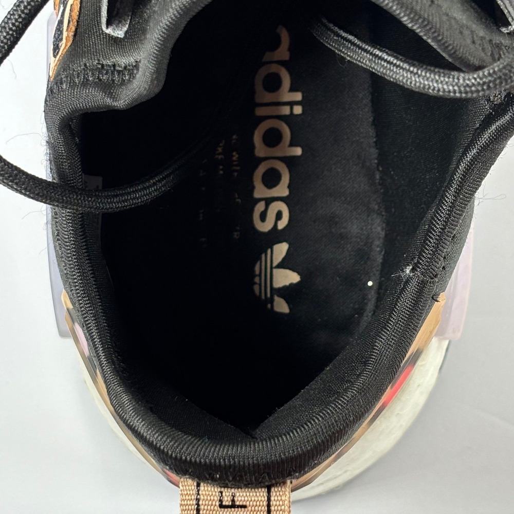 Adidas NMD R1 Women's Sneakers 9.5 Black Leopard Print Boost Casual Running - Picture 6 of 10
